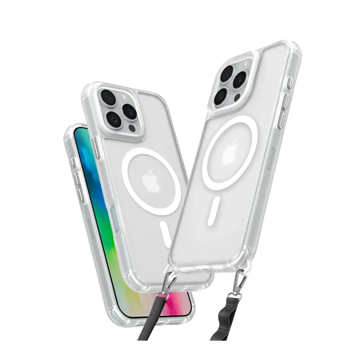 Mey İthalat®  iPhone 16 Pro Kılıf Enka Magsafe Silikon Kılıf - Şeffaf