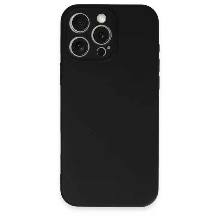 Mey İthalat®   iPhone 16 Pro Kılıf First Silikon - Siyah