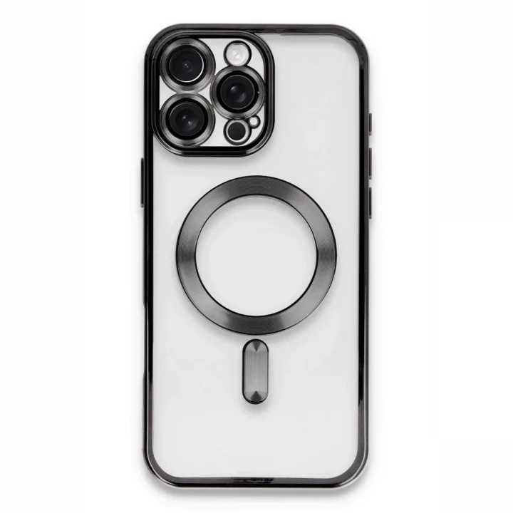 Mey İthalat®   iPhone 16 Pro Kılıf Kross Magneticsafe Kapak - Siyah