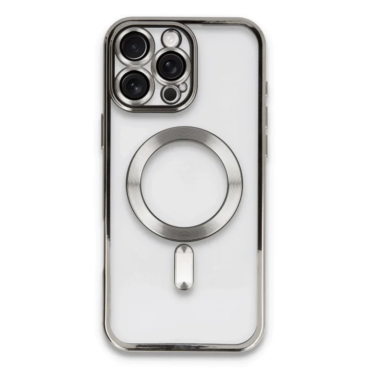 Mey İthalat®   iPhone 16 Pro Kılıf Kross Magneticsafe Kapak - Titan Gri