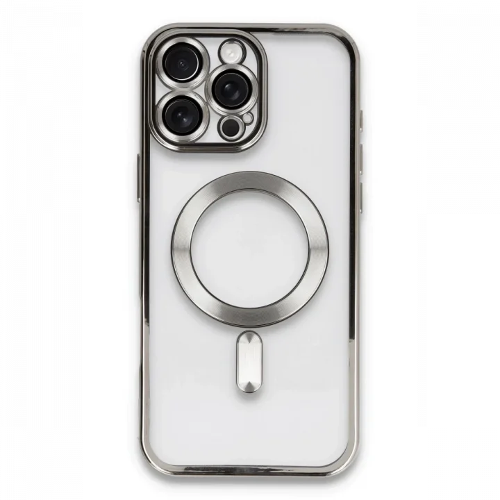 Mey İthalat®   iPhone 16 Pro Kılıf Kross Magneticsafe Kapak - Titan Gri