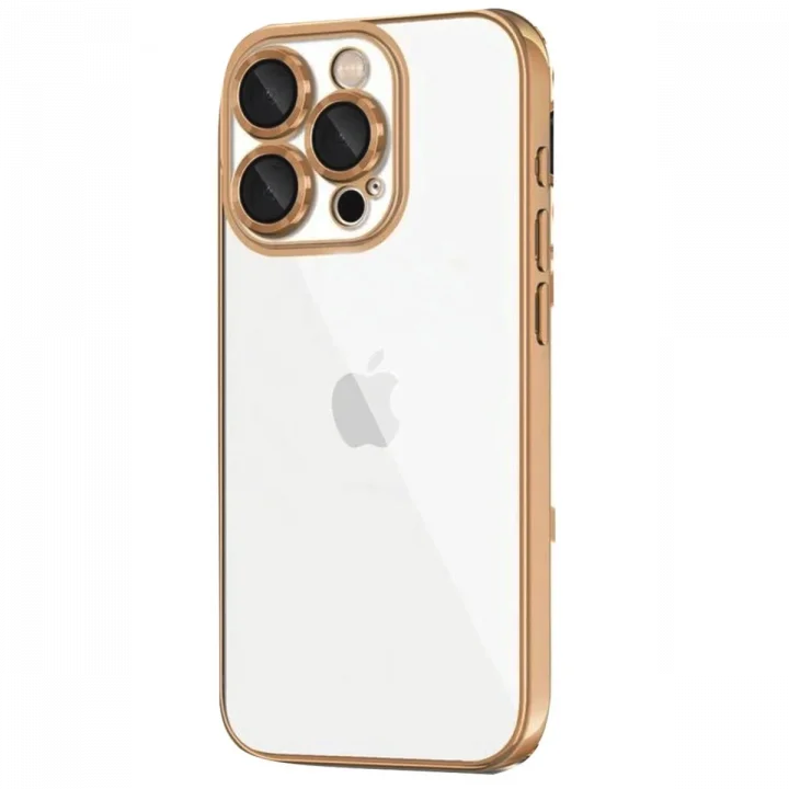 Mey İthalat®   iPhone 16 Pro Kılıf  Lensli Silikon - Desert