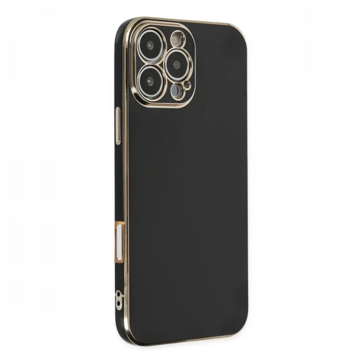 Mey İthalat®   iPhone 16 Pro Kılıf Volet Silikon - Siyah