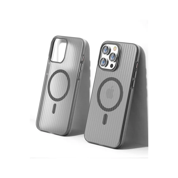 Mey İthalat®  iPhone 16 Pro Line Magsafe Kapak - Gri