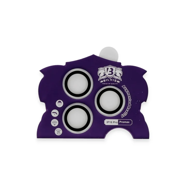 Mey İthalat®  iPhone 16 Pro Max Bilvis Titan Kamera Lens - Gümüş