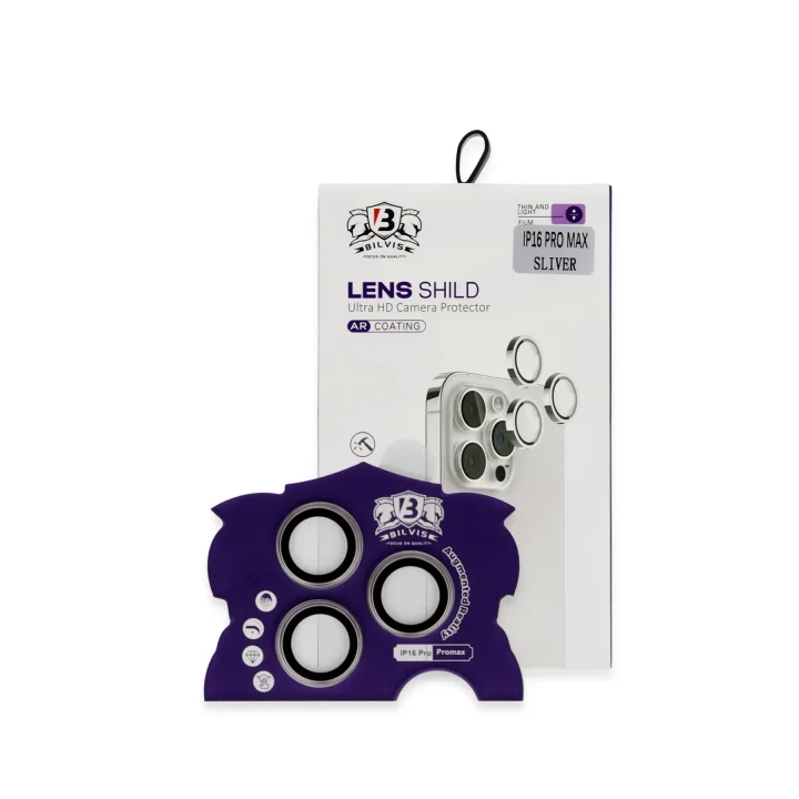 Mey İthalat®  iPhone 16 Pro Max Bilvis Titan Kamera Lens - Titan Gri