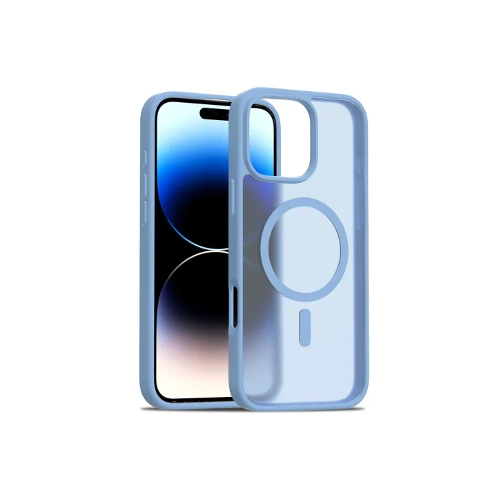 Mey İthalat®  iPhone 16 Pro Max Jota Magsafe Kapak - Açık Mavi