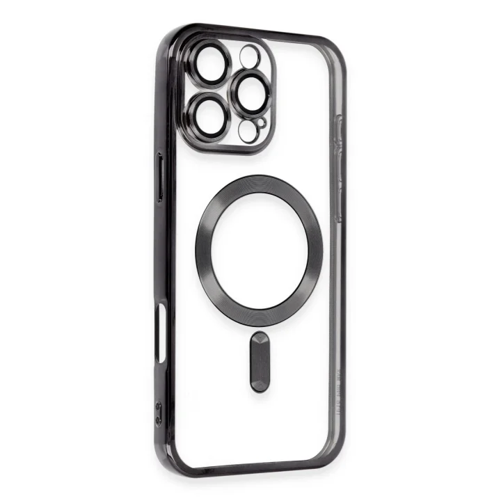 Mey İthalat®   iPhone 16 Pro Max Kılıf Kross Magneticsafe Kapak - Siyah