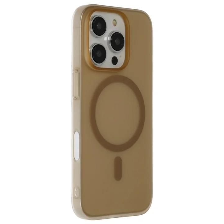 Mey İthalat®  iPhone 16 Pro Max Tuna PC Slim Magsafe Kapak - Çöl Titanyum