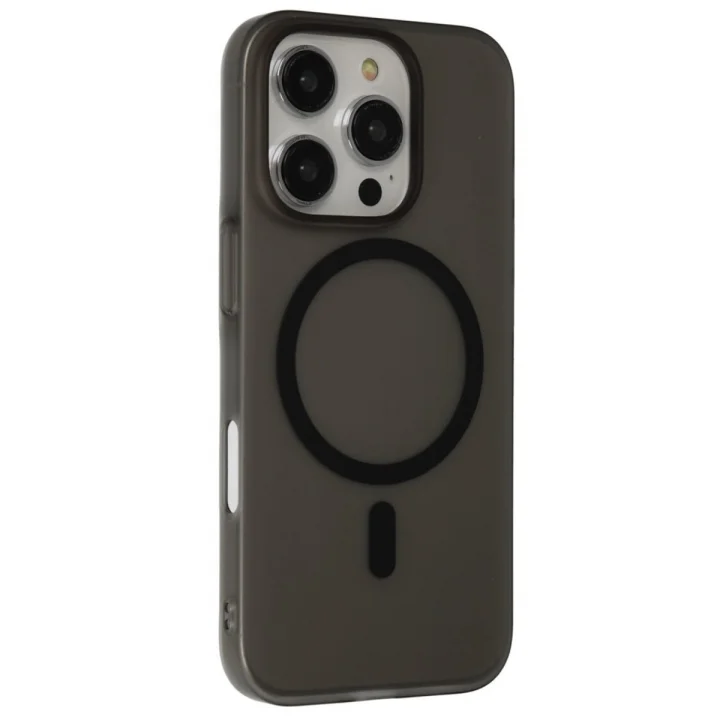 Mey İthalat®  iPhone 16 Pro Max Tuna PC Slim Magsafe Kapak - Siyah