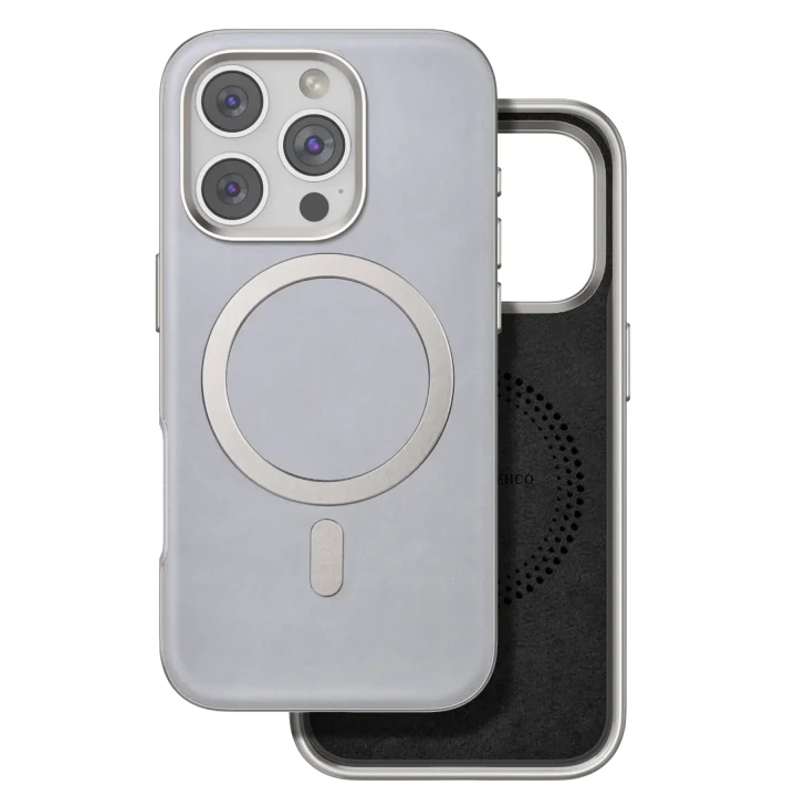 Mey İthalat®  iPhone 16 Pro Puskas Magsafe Kapak - Titan Gri