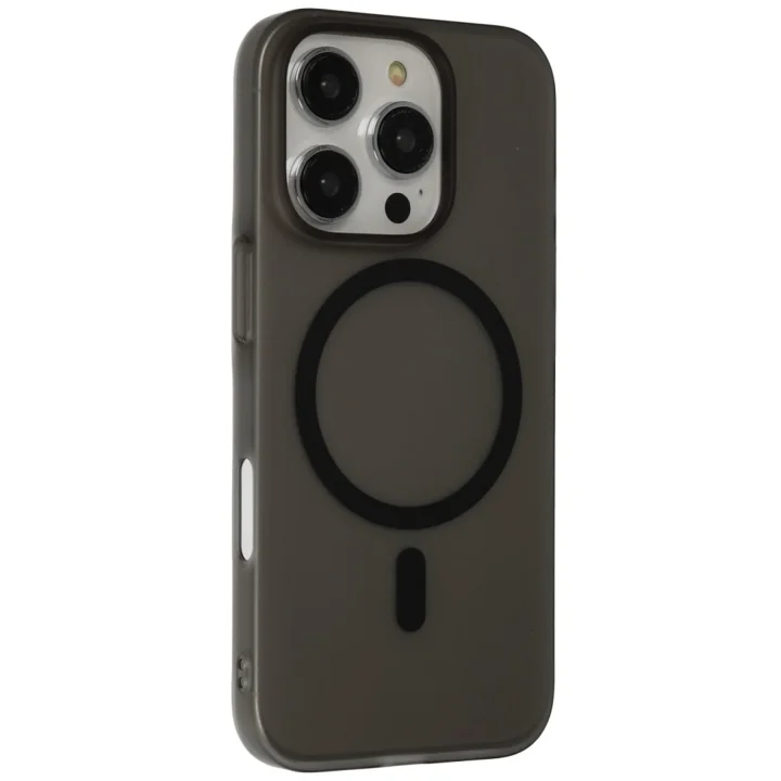 Mey İthalat®  iPhone 16 Pro Tuna PC Slim Magsafe Kapak - Siyah