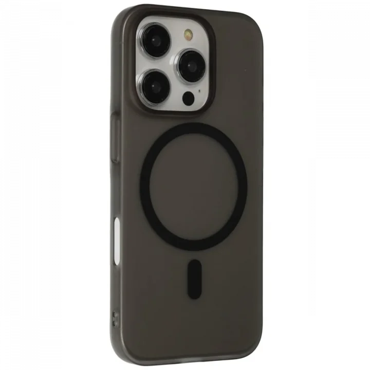 Mey İthalat®  iPhone 16 Pro Tuna PC Slim Magsafe Kapak - Siyah