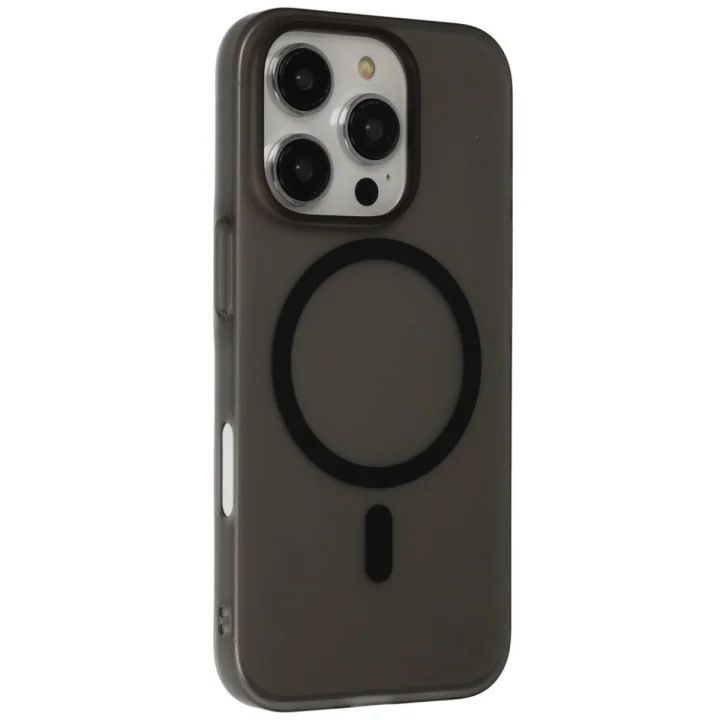 Mey İthalat®  iPhone 16 Pro Tuna PC Slim Magsafe Kapak - Siyah