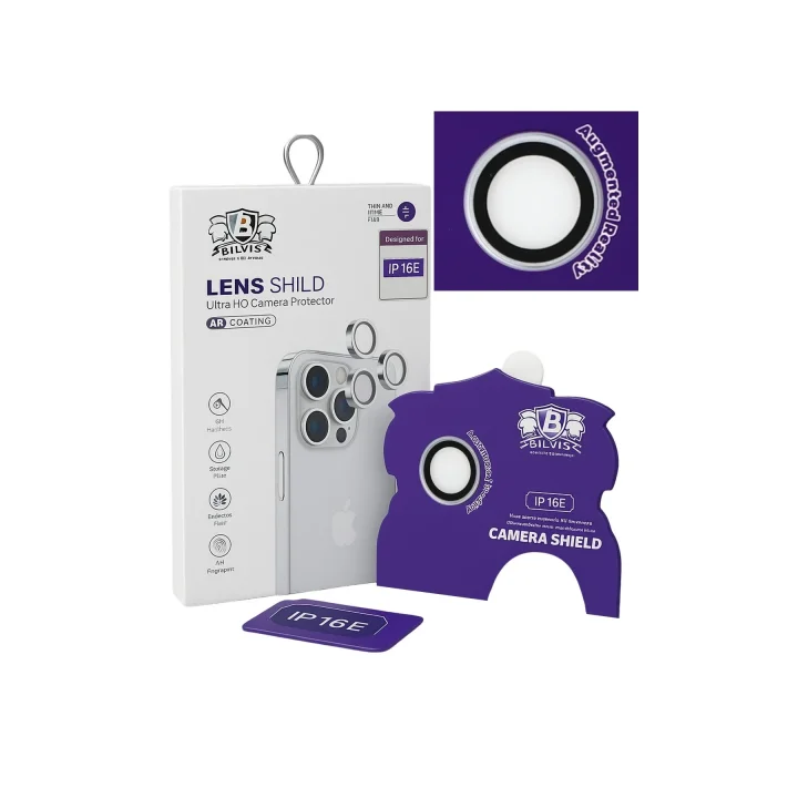 Mey İthalat®  iPhone 16E Bilvis Titan Kamera Lens - Beyaz