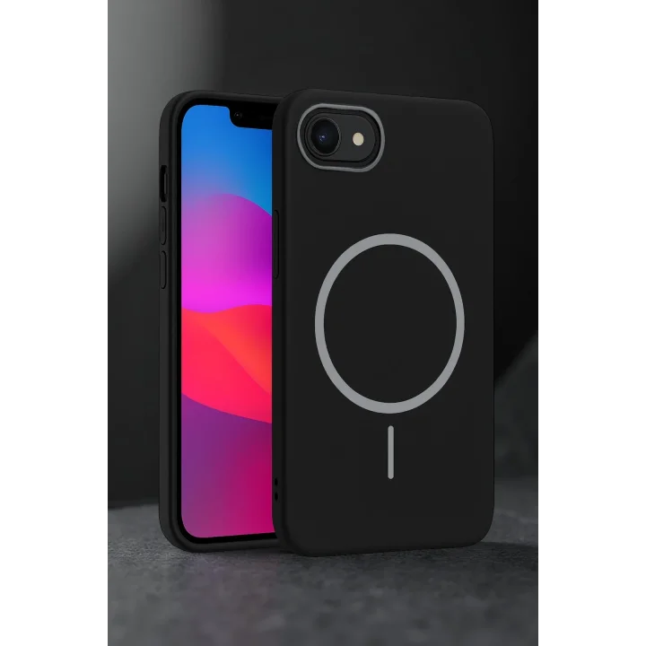 Mey İthalat®   iPhone 16E Broş Magsafe Kapak - Çöl Titanyum