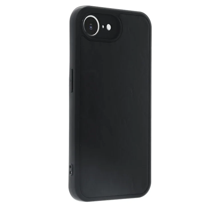 Mey İthalat®  iPhone 16E Kılıf Aras Deri Kapak - Siyah