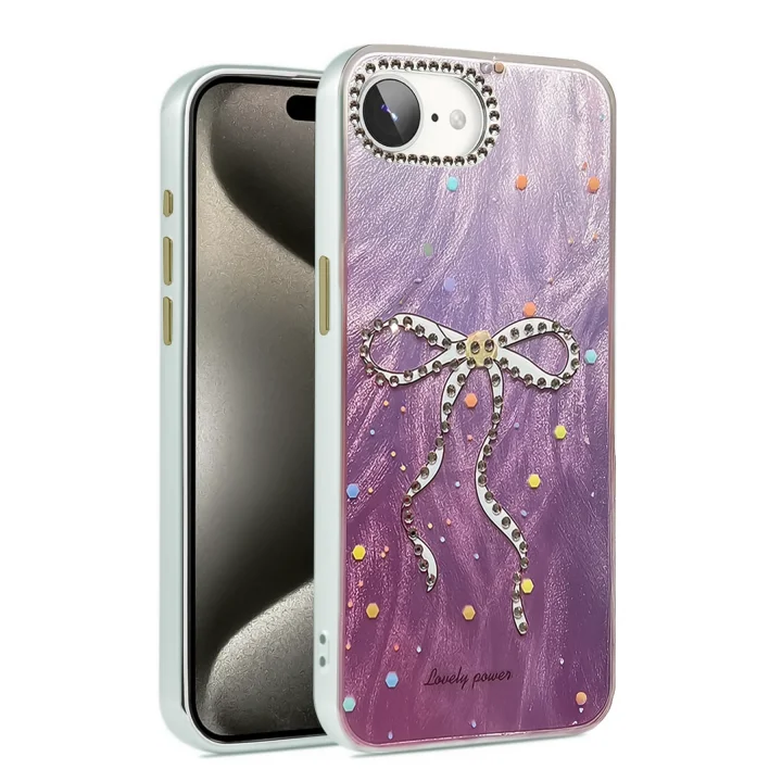 Mey İthalat®  iPhone 16E Kılıf Blade Aynalı Desenli Kapak - Desen 1