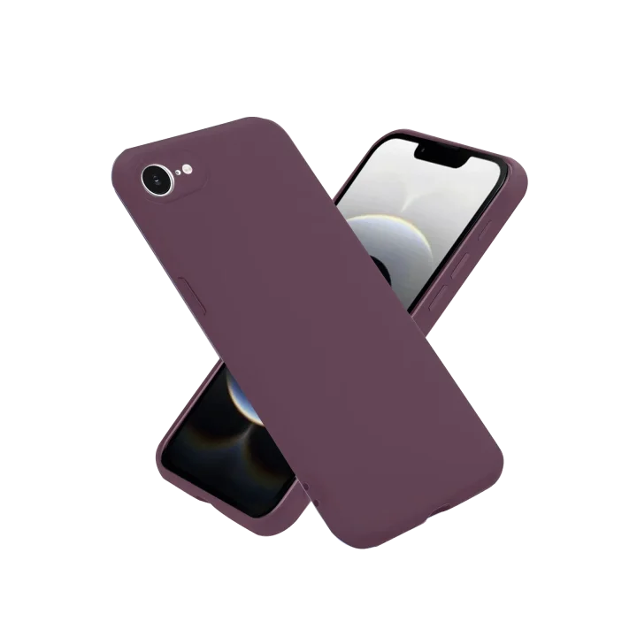 Mey İthalat®  iPhone 16E Kılıf First Silikon - Mürdüm