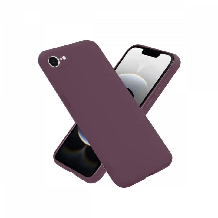 Mey İthalat®  iPhone 16E Kılıf First Silikon - Mürdüm