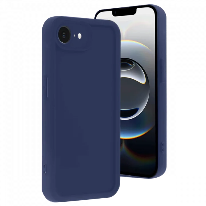 Mey İthalat®  iPhone 16E Kılıf Viera Silikon - Lacivert