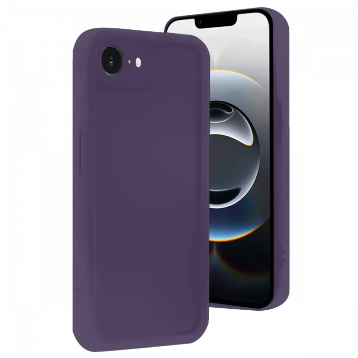 Mey İthalat®  iPhone 16E Kılıf Viera Silikon - Mor