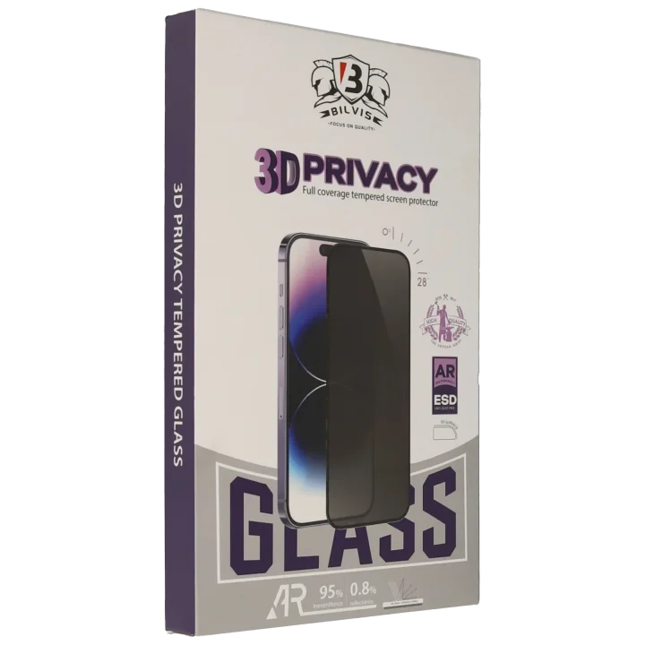 Mey İthalat®  iPhone 17 Pro Max Bilvis 3D Hayalet Cam Ekran Koruyucu