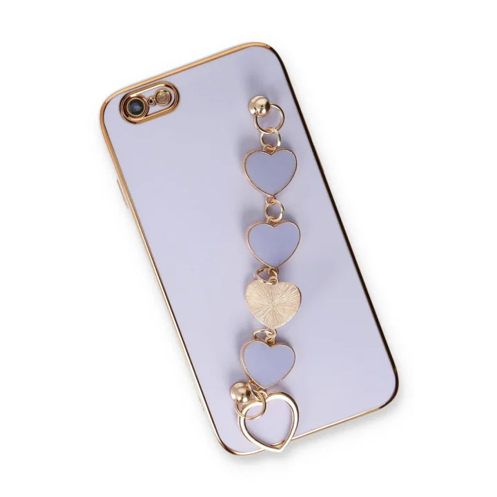 Mey İthalat®  iPhone 6 Kılıf Esila Silikon - Lila