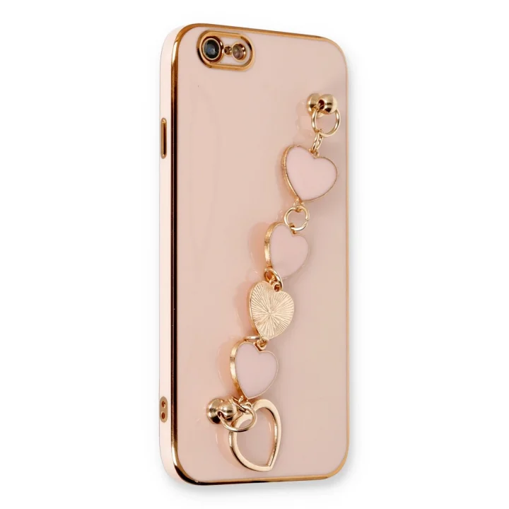 Mey İthalat®  iPhone 6 Kılıf Esila Silikon - Pudra