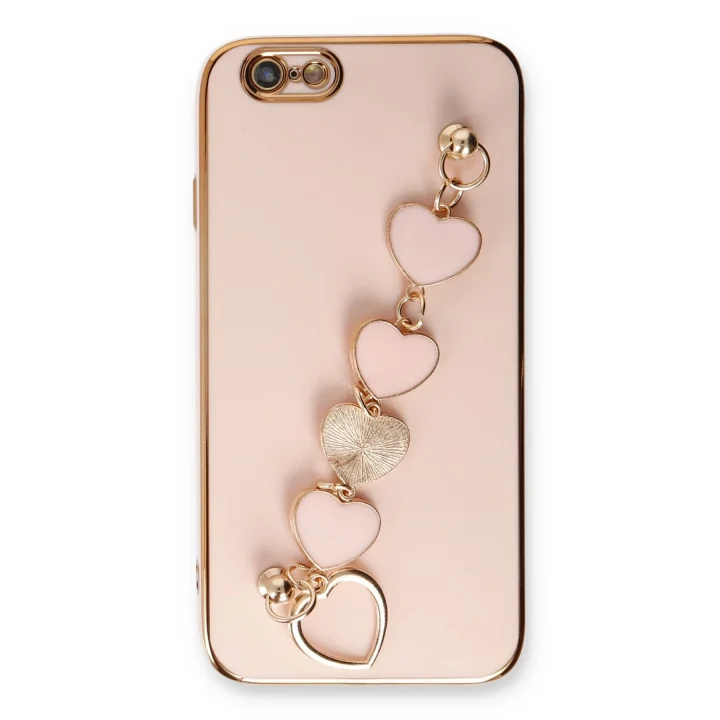 Mey İthalat®  iPhone 6 Kılıf Esila Silikon - Pudra