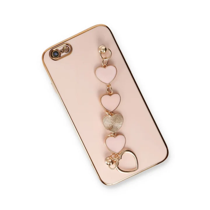 Mey İthalat®  iPhone 6 Kılıf Esila Silikon - Pudra