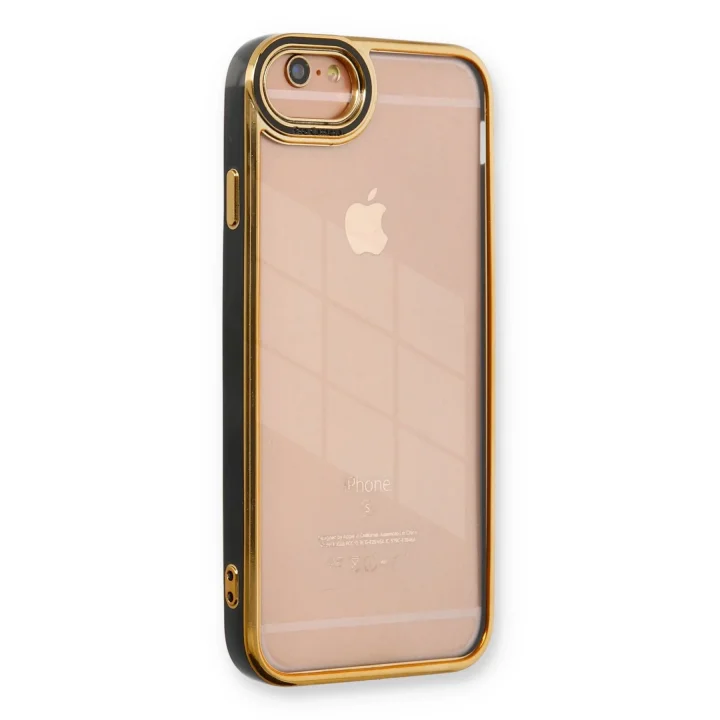 Mey İthalat®   iPhone 6 Kılıf Liva Lens Silikon - Siyah
