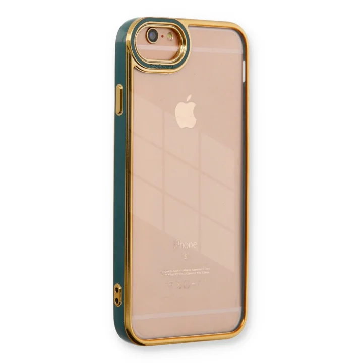 Mey İthalat®   iPhone 6 Kılıf Liva Lens Silikon - Yeşil