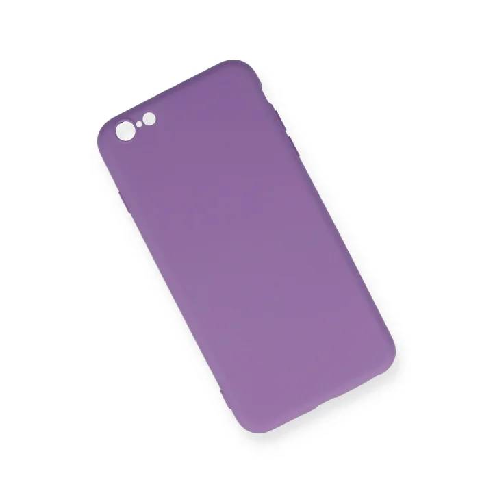Mey İthalat®  iPhone 6 Plus Kılıf Nano içi Kadife Silikon - Mor