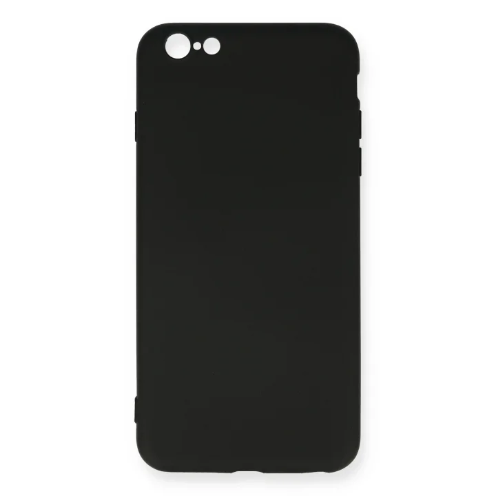 Mey İthalat®  iPhone 6 Plus Kılıf Nano içi Kadife Silikon - Siyah