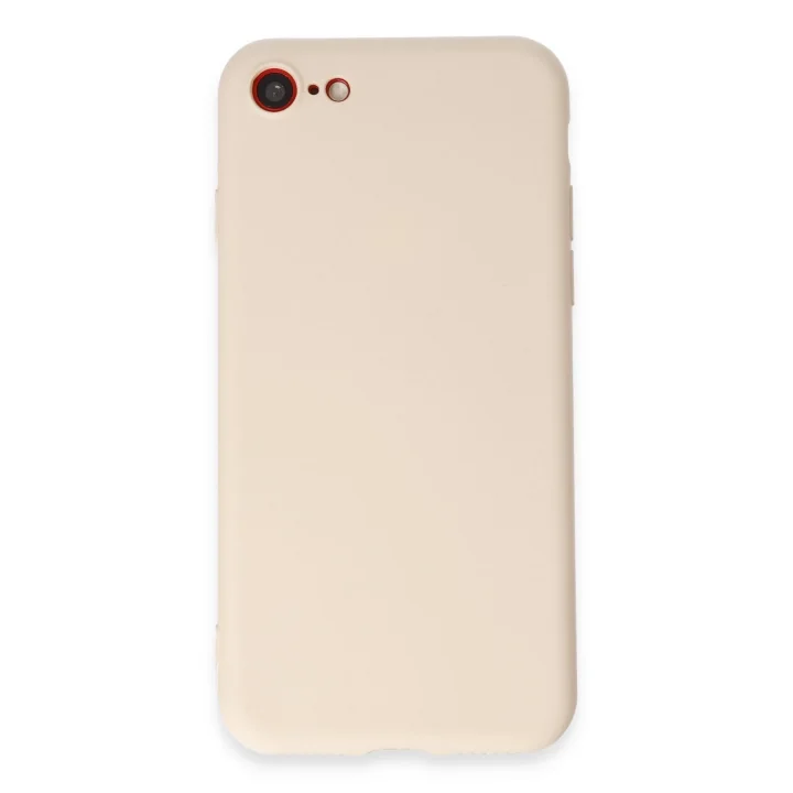 Mey İthalat®  iPhone 7 Kılıf First Silikon - Krem