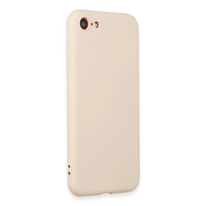 Mey İthalat®  iPhone 7 Kılıf First Silikon - Krem