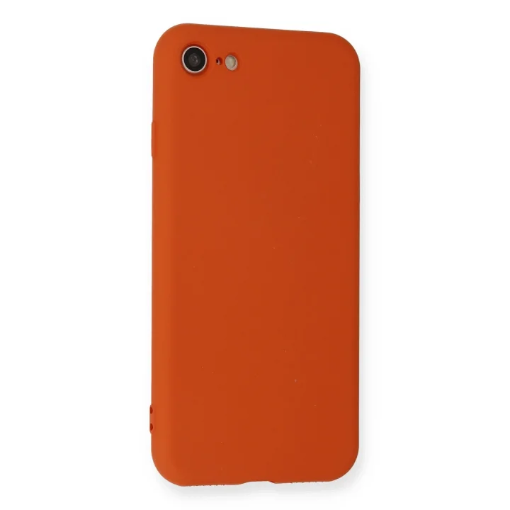 Mey İthalat®   iPhone 7 Kılıf Nano içi Kadife Silikon - Kırmızı