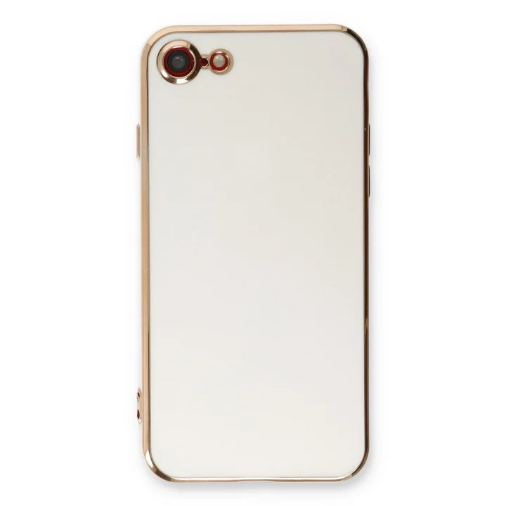 Mey İthalat®   iPhone 7 Kılıf Volet Silikon - Beyaz
