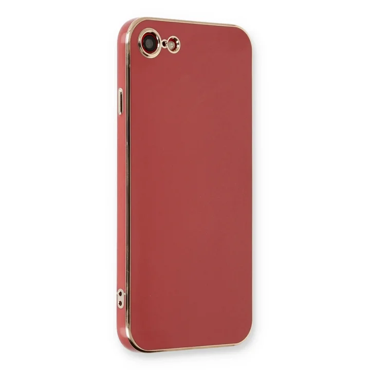 Mey İthalat®   iPhone 7 Kılıf Volet Silikon - Kırmızı