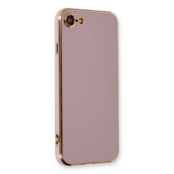 Mey İthalat®   iPhone 7 Kılıf Volet Silikon - Mor