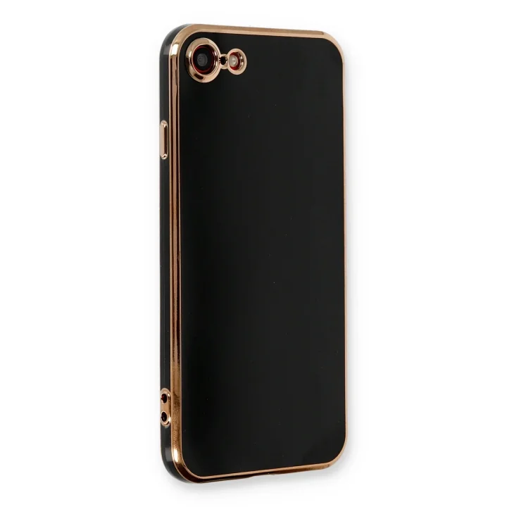 Mey İthalat®   iPhone 7 Kılıf Volet Silikon - Siyah