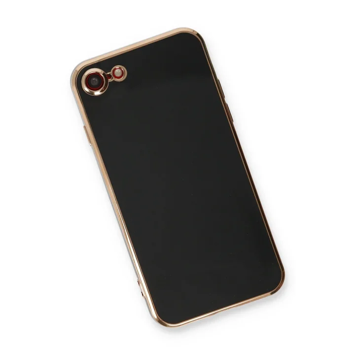 Mey İthalat®   iPhone 7 Kılıf Volet Silikon - Siyah