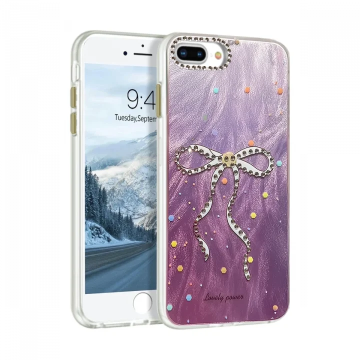 Mey İthalat®  iPhone 7 Plus Kılıf Blade Aynalı Desenli Kapak - Desen 1