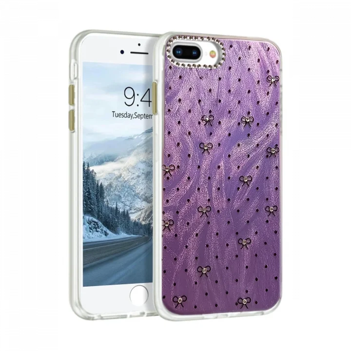 Mey İthalat®  iPhone 7 Plus Kılıf Blade Aynalı Desenli Kapak - Desen 2