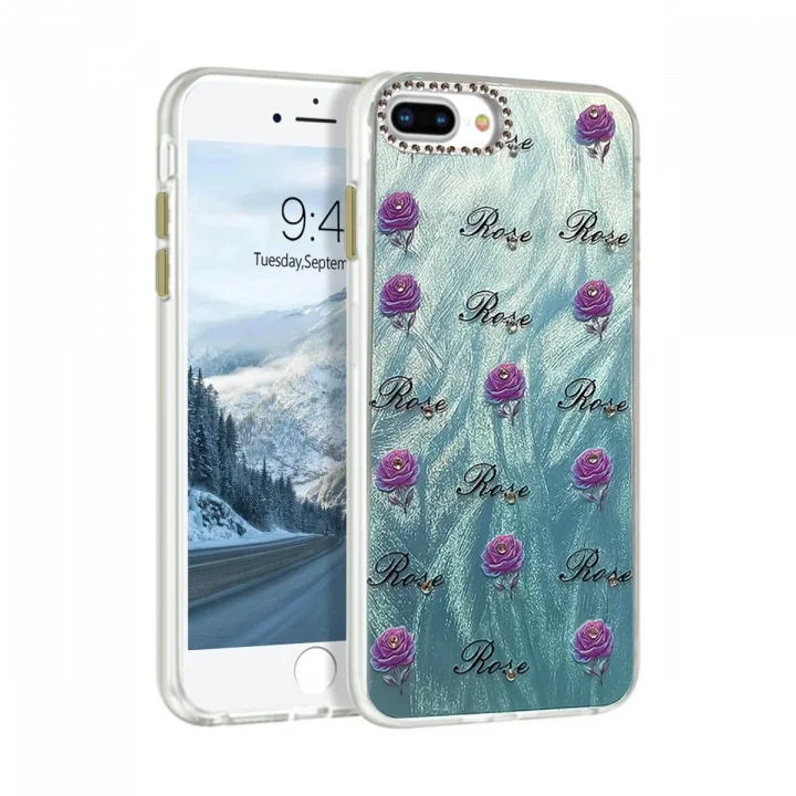 Mey İthalat®  iPhone 7 Plus Kılıf Blade Aynalı Desenli Kapak - Desen 9