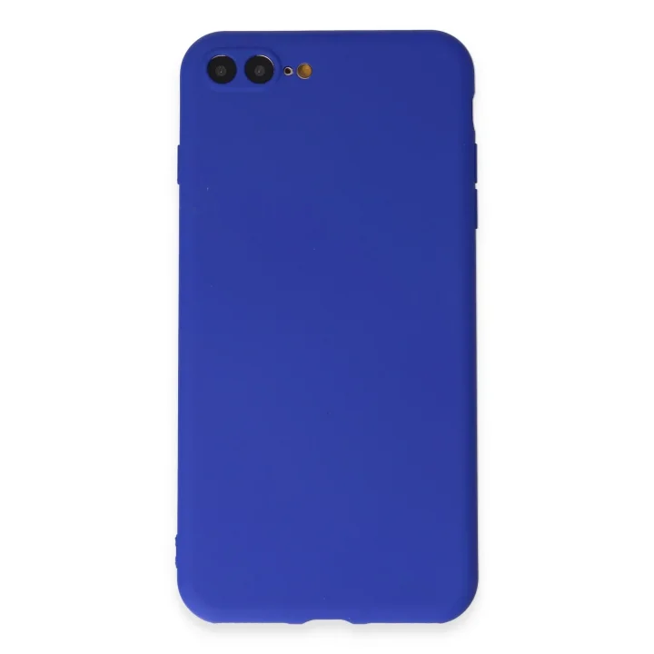 Mey İthalat®  iPhone 7 Plus Kılıf First Silikon - Koyu Mavi