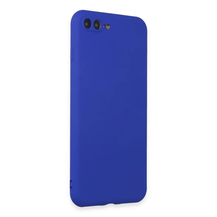 Mey İthalat®  iPhone 7 Plus Kılıf First Silikon - Koyu Mavi