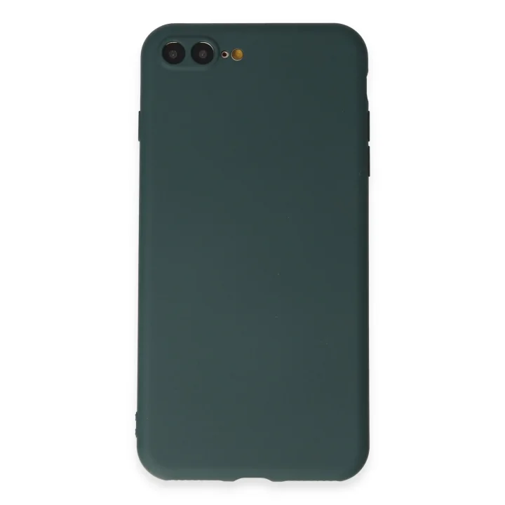 Mey İthalat®  iPhone 7 Plus Kılıf First Silikon - Koyu Yeşil