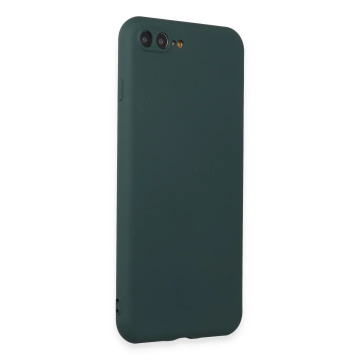 Mey İthalat®  iPhone 7 Plus Kılıf First Silikon - Koyu Yeşil